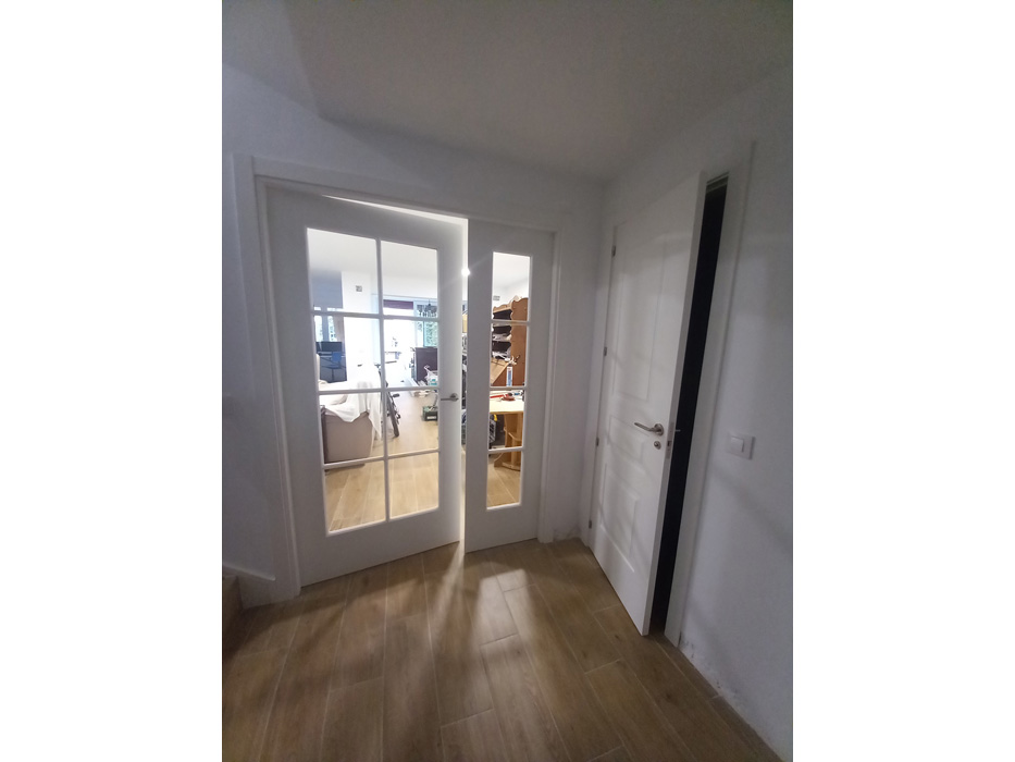 Entrada de la reforma de una vivienda adosada